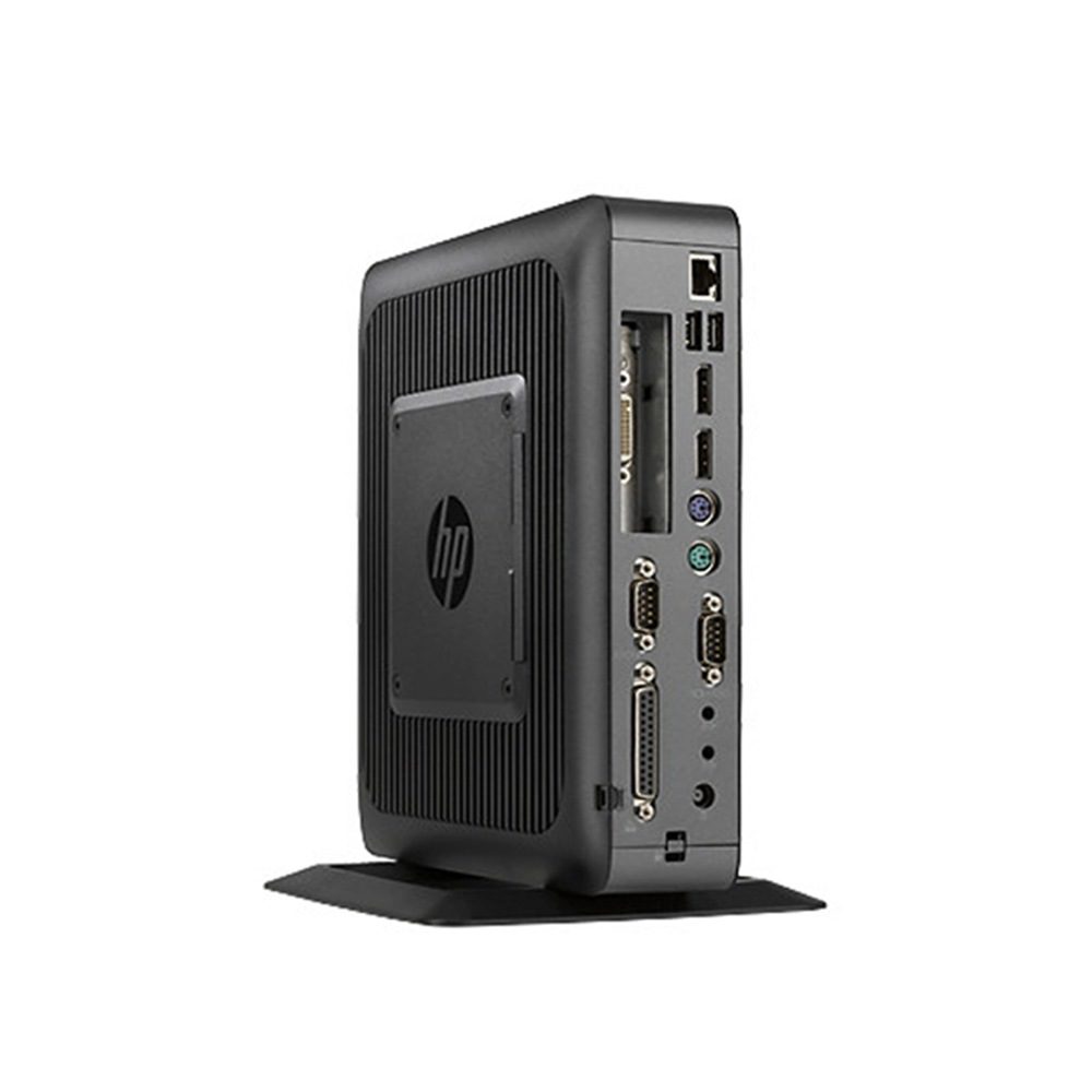 نمای پشتی تینکلاینت HP T620 plus با پورت‌های DisplayPort، PS/2، سریال، پارالل و Ethernet