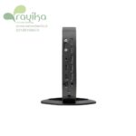 تینکلاینت HP T640 – نمای عقب با پورت شبکه و خروجی‌های ویدیویی