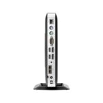 پشت تینکلاینت HP T630 با پورت‌های شبکه، DisplayPort و VGA