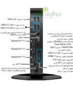 پورت‌های پشت تین کلاینت HP Elite t660