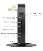 پورت‌های پنل جلوی تین کلاینت HP Elite t660