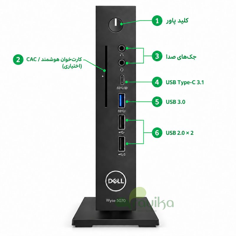 تین کلاینت Dell Wyse 5070 Celeron J4105